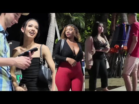 [4k] Crazy nightlife in pattaya thailand | beach road pattaya |