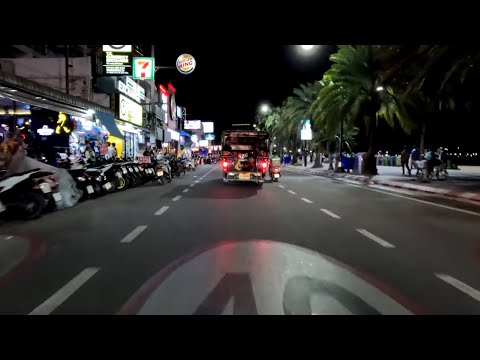 4K Drive Pattaya Nightlife Beach Road Freelancer September 2024