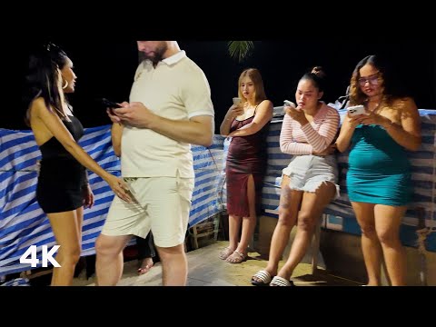 4K HDR – how is Thailand Pattaya Beach Road now ? so many freelancers waiting 2024