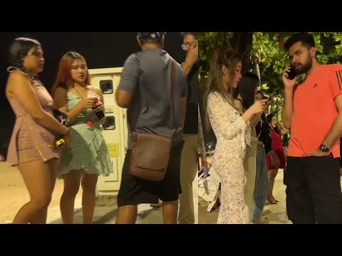 [4k] Pattaya beach road freelancers | thailand 2024 |