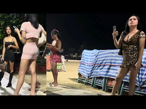[4k] Pattaya nightlife beach road | thailand 2024 |