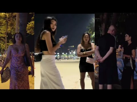 [4k]Beach road pattaya boom boom freelancers 2024 | pattaya beach road  |