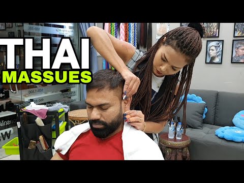 ASMR head massage by Thai Girl at Pattaya Thailand, Ear, Neck, Forehead massage (READ DESCRIPTION)