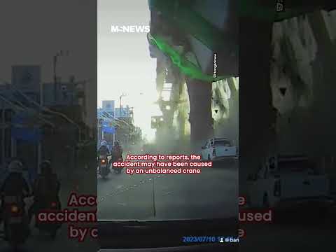 Bridge Under-construction Collapsed In Bangkok