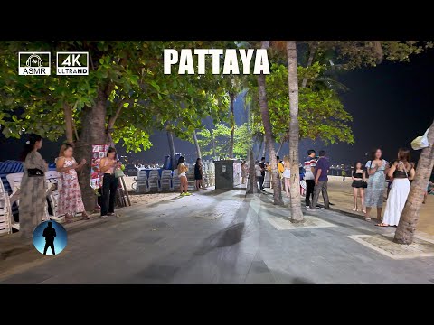 🍷💃🚶Pattaya Beach Road Freelancers Scenes May 2024 ASMR 4K Thailand Relaxation video