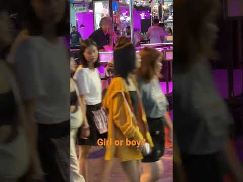 Girl or boy? Pattaya, Walking street #shorts #thailand #pattaya #ladyboy