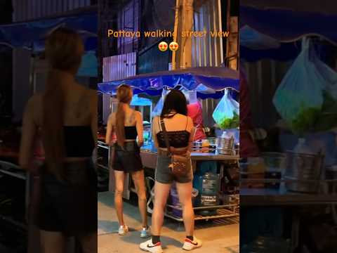 Lots of freelancers | walking street view PATTAYA | Thailand🇹🇭 #pattaya #nightlife #shortsvideo