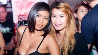 Pattaya, Bar Girls Party at Insomnia club on Walking