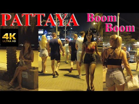 Pattaya Beach Road Night So Many Freelancers! Soi 8 Ladyboy 30 January 2023 Thailand 4K