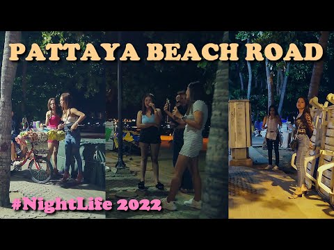 Pattaya Nightlife 👯 Beach Road 4k night walk tour pov scenes- freelancers girls – 2022