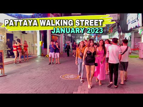 Pattaya Today 2023 – Thailand Pattaya Walking street So Many Freelancers After 10.30 PM