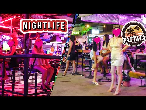 Pattaya's new Bar Girls District "Tree Town" Nightlife Scenes – July 2022 (4K)