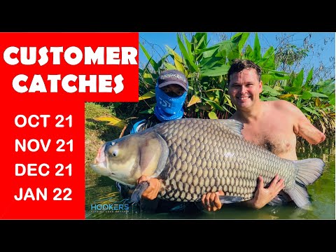 Recent customer catches at Hookers Fishing Lake Pattaya