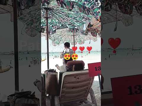 relaxing at pattaya beach ⛱️⛱️⛱️❤️Thai girls.. #pattaya #vlogs #thailand