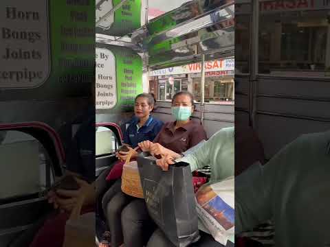 RIDING in a SONGTAEW | Beautiful Thai Girl | Pattaya Beach Thailand #shorts