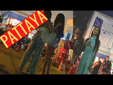 SO MANY PRETTY LADIES NIGHT SCENES TREE TOWN SOI BUAKHAO PATTAYA AND 7TH STREET BANGKOK THAILAND.