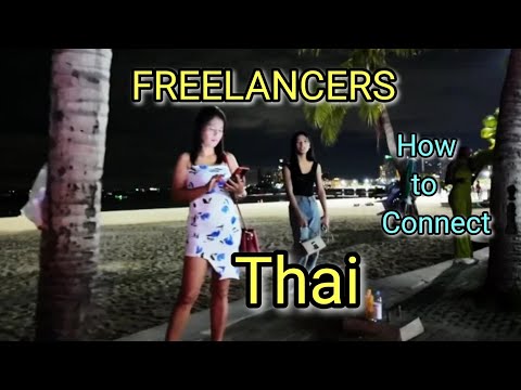 Thai Freelancers: How to Connect with them on Beach Road 🇹🇭 #travel#pattaya#freelancer #thailand