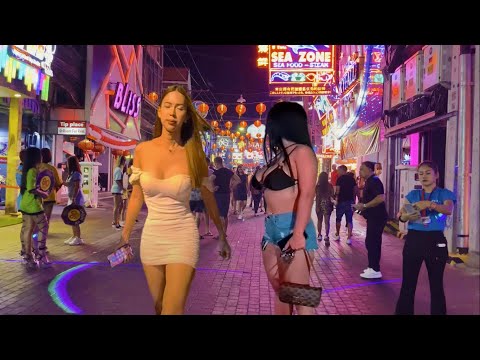 Thailand Pattaya Walking Street After 2AM Nightlife Scenes So Many Pretty Ladies!