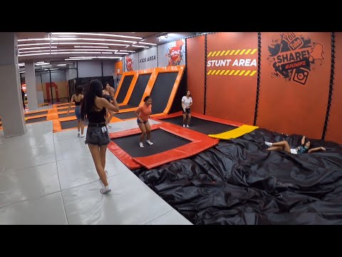Trampoline day out with Desire on Soi 6 ladies in Pattaya, Thailaind