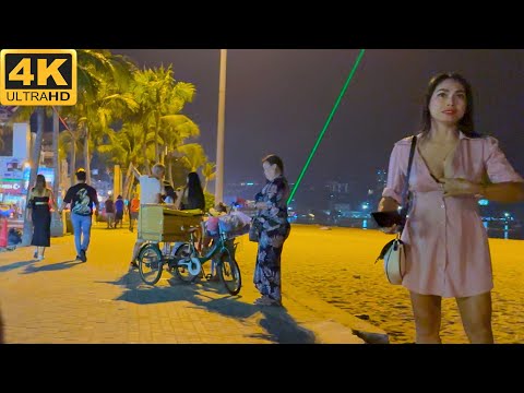 [4K] How is Thailand Now? Pattaya Beach Road, Freelancers!