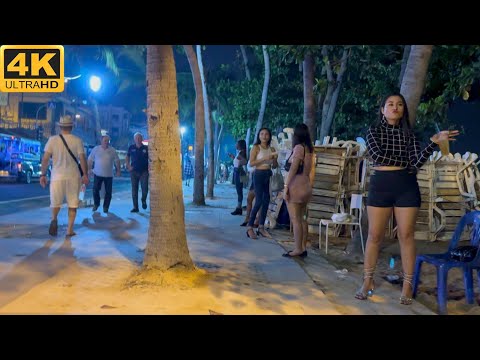 [4K] How is Thailand Now? Pattaya Beach Road, Freelancers!
