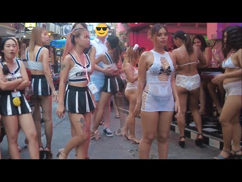 BEST STREET IN PATTAYA,Soi 6 So Many Beautiful Ladies,Thailand 2024