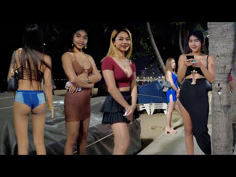 Freelancers of Pattaya Beach Road , Alluring Night Vibes | Thailand 2024