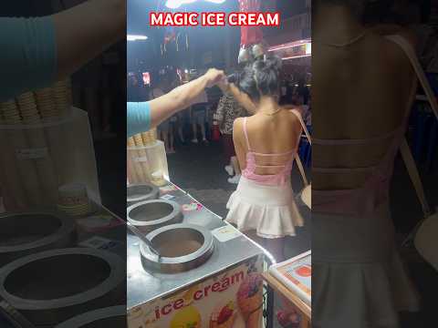Magic Ice Cream Walking Street  Girl in Pattaya Thailand #thailand #pattaya #short #shorts#magic