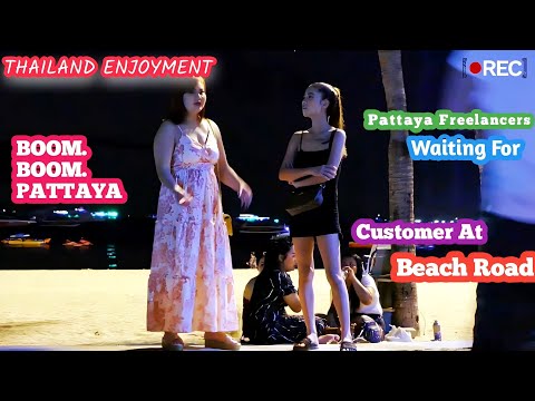 Pattaya Beach Road Freelancers Night Views |  Boom Boom | Pattaya Thailand 2023
