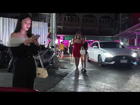Pattaya Nightlife 2024. Walking Pattaya Freelancers Nightlife!