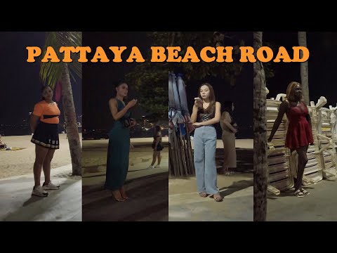 Pattaya Nightlife 👯 Beach Road night pov scenes – freelancers girls and ladyboys – December 2024