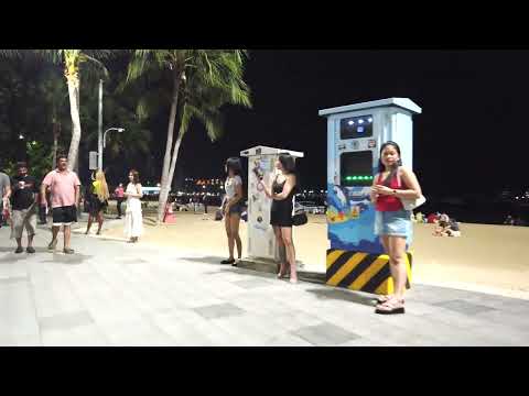 Thailand Pattaya walking street walk through. So many freelancers!
