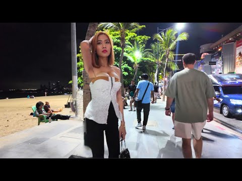 [4K] Best quality! Beach Road Pattaya April 2025! So Many Freelancers waiting!