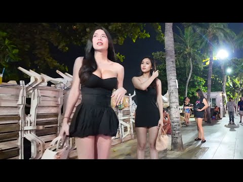 [4K] Best quality! Beach Road Pattaya August 2025! So Many Freelancers waiting!