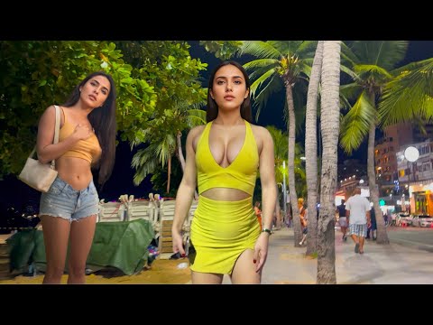 [4K] Just Filmed! Pattaya Beach Road 2025 Night Walk – So Many Freelancers!