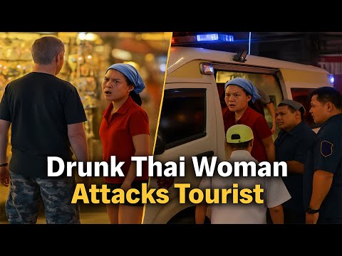 Drunk Thai Woman Attacks Tourist in Pattaya | 20 September 2025