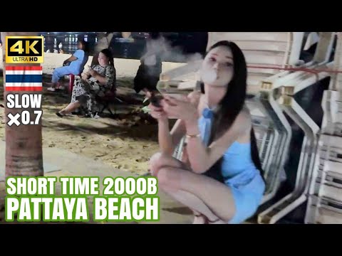 【Over 10,000 views】Slow motion video. Many freelancers are waiting for you on Pattaya Beach.