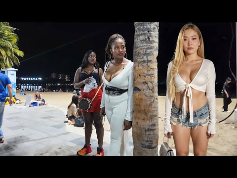 How is Thailand Now? Pattaya Beach Road Coconut Tree Freelancers! – 2025