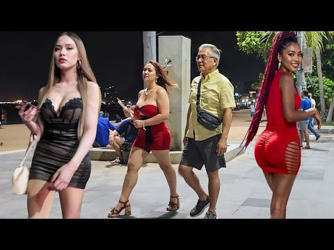 Pattaya Beach Road Loads of Charming Freelancers! September 2025