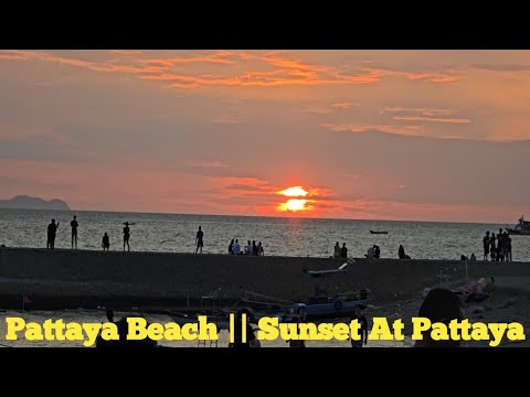PATTAYA, THAILAND VlOG. | Pattaya Beach, Night Market, Sunset At Pattaya Beach
